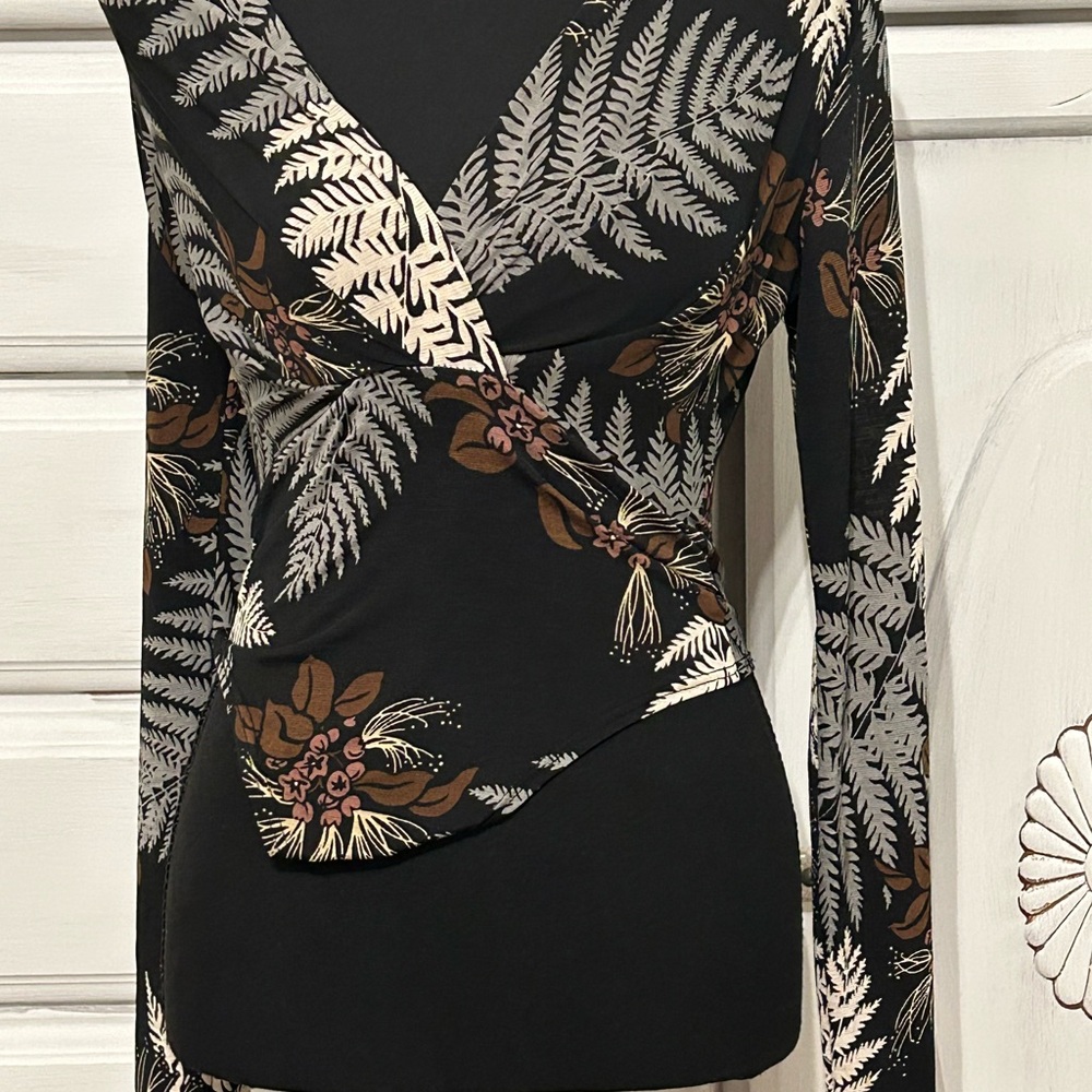 Floral Bodysuit  - Black and Brown